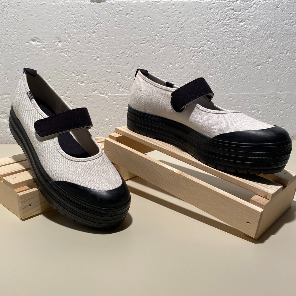 Keds Black and White Flats